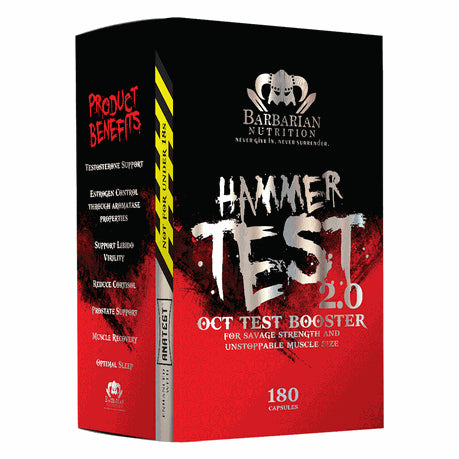 Barbarian Nutrition Hammer Test 2.0 - 180caps