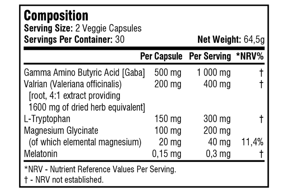 SSA Supplements Sleep & Recover 60caps