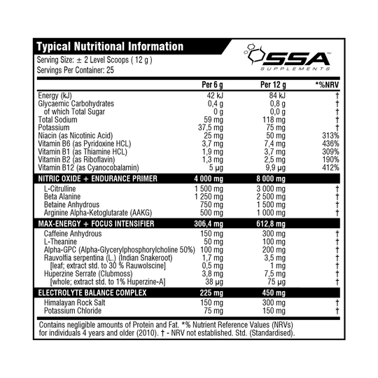 SSA Supplements Hellfire Black - 240g