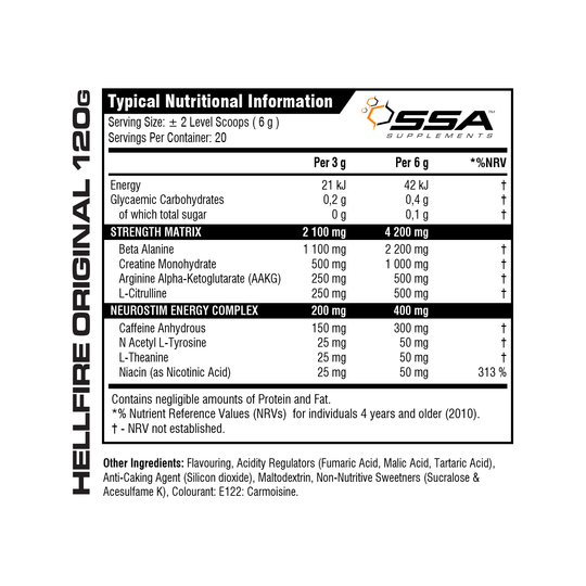 SSA Supplements Hellfire Original - 120g